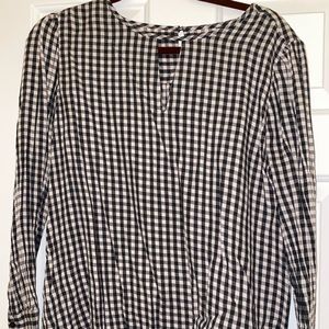 LOFT Plaid Blouse